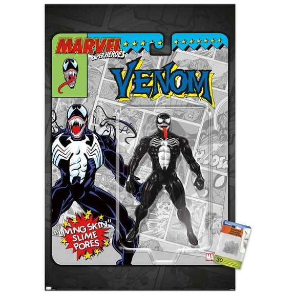 Marvel Toy Vault - Venom Wall Poster with Pushpins, 22.375" x 34"