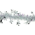 thumbnail image 3 of Northlight Tinsel with Snowflakes Artificial Christmas Garland - 12' x 3" - White and Silver - Unlit, 3 of 4