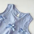 thumbnail image 6 of NIEWTR Summer Toddler Girl Clothes Girl Clothes Size 6 Toddler Baby Girl Summer Clothes Short Sleeves T-Shirt Tops + Shorts 18-24 Months 2Pcs Summer Beach Outfits 6-7 Years,Blue, 6 of 9