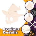 thumbnail image 4 of SLYNSHome Wooden Halloween Hanging Ornaments, Blank Wood Cutout DIY Craft Kit, Paintable Wooden Slices For Tree Decor, Holiday Indoor Party Decorations, 4 of 8