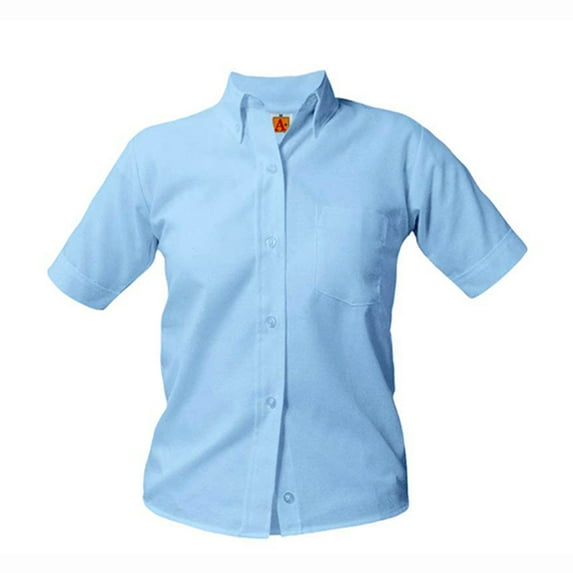 School Uniform Girls Short Sleeve Oxford Blouse