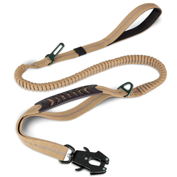 Correa táctica para perros Joytale, resistente, absorbe los golpes de 4 a 6 pies