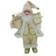 thumbnail image 3 of Bearachild Muñeco de nieve festivo, muñeco de Papá Noel, adorno, decoración, interior, escritorio, estatua, decoración, acento con temática Kits de decoración para fiestas beige dorado 17x30cm, 3 of 6