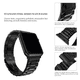 thumbnail image 2 of Compatible con Apple Watch Strap 42 mm / 44 mm / 45 mm / 49 mm, acero inoxidable Compatible con Apple Watch Strap Se, Se 2, ultra, Series 8/7/6/5/4/3/2/1 (Negro, 42 mm / 44 mm / 45 mm/49 mm), 2 of 5