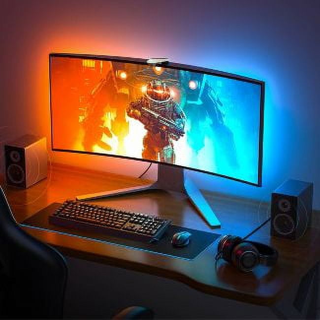 Govee G1S Gaming Indoor LED Strip Light for 24‘’-32‘’Monitors with Camera, Gaming Lights, 42+ Scene Modes, Color Changing