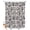 Black, variant on Split Shower Curtain for Transfer Bench, Farmhouse Purple Fabric Shower Curtains for Bathroom, Vintage Flower Leaf Botanical Plant Tub Sliding Transfer Bench Waterproof Bath Curtains 72"x72"