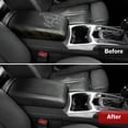 thumbnail image 3 of KBH Center Console Lid Armrest Replacement Cover for Cadillac SRX Accessories 2010-2016, Car Arm Rest Cover Skin Upholstery, Black (Leather Skin Only), 3 of 6