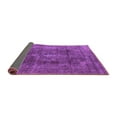 thumbnail image 2 of Ahgly Company Indoor Round Oriental Purple Industrial Area Rugs, 4' Round, 2 of 4
