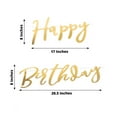 thumbnail image 3 of Efavormart 10ft Pre-Strung Metallic Gold Foil "Happy Birthday" Banner, Party Photo Backdrop Hanging Garland - 250 GSM, 3 of 11