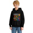 thumbnail image 6 of Tisuna Little Girls Boys Casual Hoodie 100Th Days Of School Print Long Sleeve Hooded Tops Comfortable Leisure Toddler Kids Autumn Winter Hoodies Black Size 2-3 Years, 6 of 7