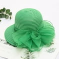 thumbnail image 2 of ZHENHONG Sun Hats for Women Church Cap Wide Brim Summer Hat Party Wedding Summer Hat, 2 of 4