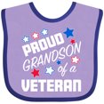 thumbnail image 3 of Inktastic Proud Grandson of a Veteran Veterans Day Boys Baby Bib, 3 of 4