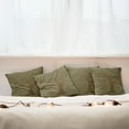 thumbnail image 7 of Ambesonne Tree Throw Pillow Cover 4 Pack, Old Paper Effect Vintage, 16", Olive Green, 7 of 7