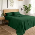 thumbnail image 6 of Ivy Union Microfiber Sheet Set - 3-Pieces - Breathable - Deep Pocket, Twin, Forest Green, 6 of 10