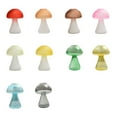 thumbnail image 3 of Frosted Red Mushroom Vase Yellow Brown Stable For Home Living Room Creative Glass Crafts Decor, 3 of 21