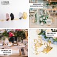 thumbnail image 4 of Efavormart 5 Pack 5" White-Gold Acrylic Wedding Table Number Stands, Hexagon Table Sign Holders for Reception, Party Decor, Anniversary Celebrations, 4 of 11