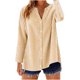 thumbnail image 2 of Neewe Flannel Plaid Soft Fabric Button Down Shirt Roll Up Long Sleeve Flannel Plaid Shirt Blouses for Women, 2 of 6