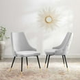 thumbnail image 7 of Modway Adorn Dining Side Chair Performance Velvet Set of 2 in Light Gray, 7 of 7