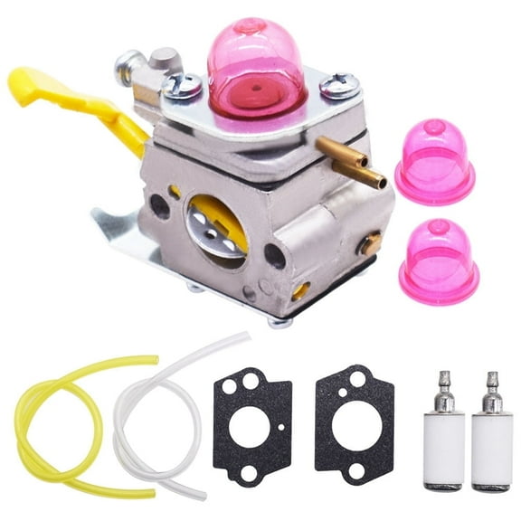 Carburetor Carb Trimmer Kit Fit for Poulan Weed Eater Featherlite SST25 FL20 FL23 FL26 FX26S MX550 Zama C1U-W18 Craftsman Trimmer 530-071822
