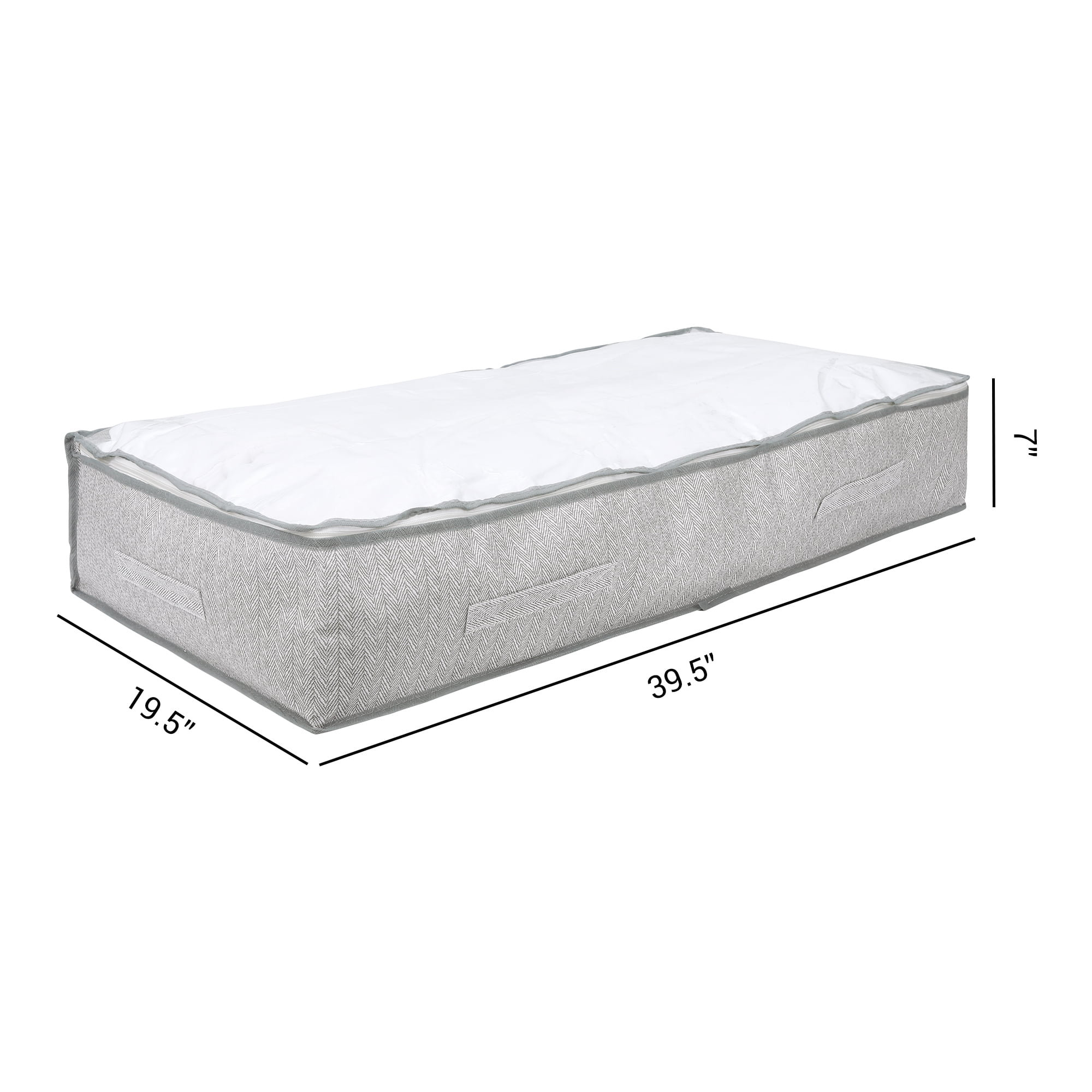 Unique Bargains 1 Pack Clothes Storage Bags Moving Bags Gray 39.5*19.5*7in