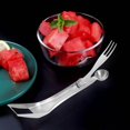 thumbnail image 4 of TIELUTT Functional Stainless Steel Vegetable Cutter Watermelon Cutting Tool Fork Slicer and for Effortless Fruit Prep Tomato Potato Cabbage Shder French Cooking Items Stuff Kitchen compatible with Ap, 4 of 8