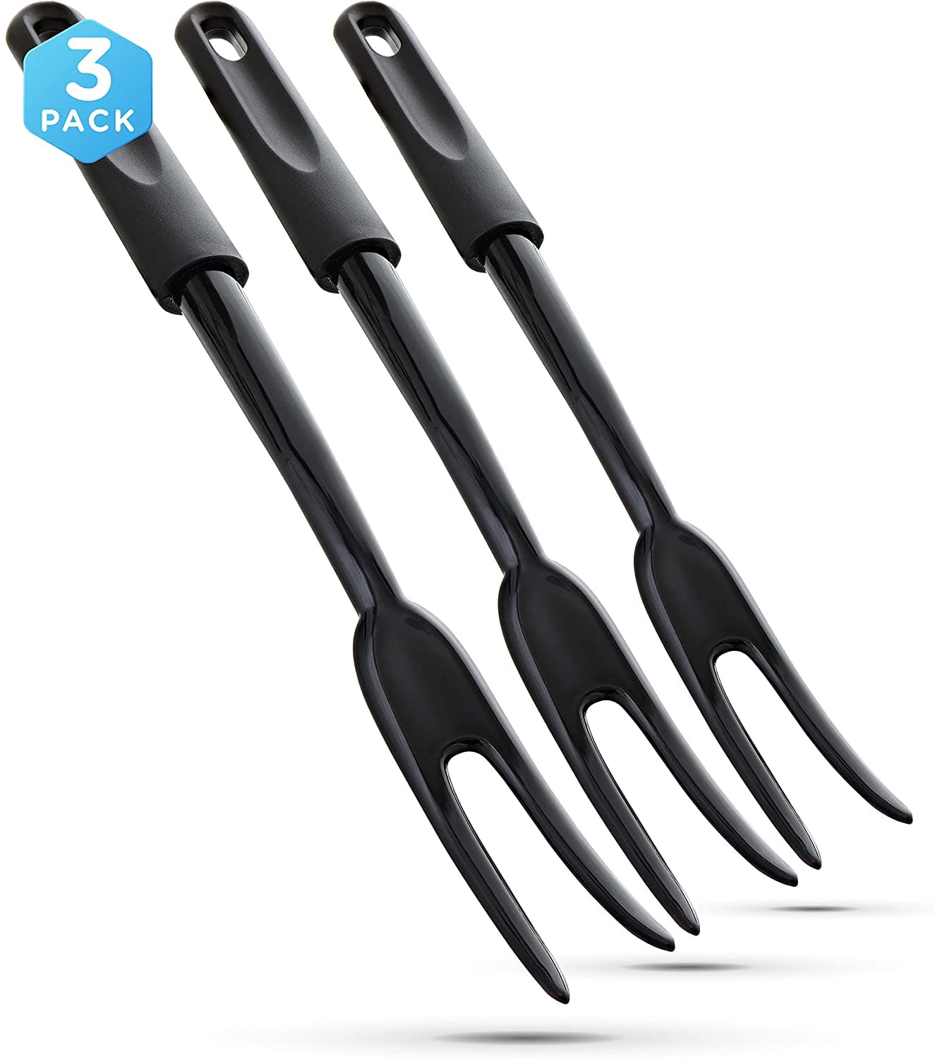 Nylon Fork Made of Heat Resistant Nylon with Plastic Handle with Hole