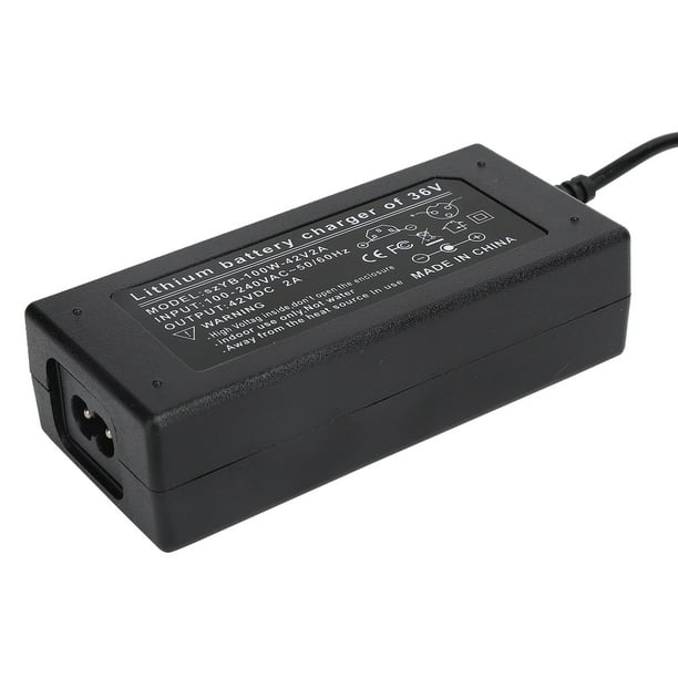 Domqga 42V 2A AC DC Power Supply Adapter Wall Battery Charger For 36V