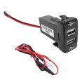 thumbnail image 3 of Speravity Conector de interfaz USB dual 12V 4.2A para Hilux VIGO Teléfono de carga MP3 MP4 PAD Tablet PC 22x33mm 20x40mm Accesorios para motos No.02, 3 of 6