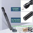 thumbnail image 4 of FRKSMD-Drill Bit (15.5mm), 1/2" Reduced Shank Round 4341 High-Speed Steel 135° Bits for Drilling Holes in Thin Metal Steel Wood Plastic Aluminum DIY Project, 4 of 4