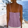 thumbnail image 3 of Casual Sleeveless Tank Tennis Top for Everyday Wear Womens Classic Solid Vest Wardrobe Piece Purple S, 3 of 7