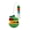 Green, variant on Homenest Self-Righting Cat Tumbler Toy with Feathers and Wobble Ball, 360° Rolling Teaser for Indoor Cats, Interactive Play for Kittens, Weighted Base, Boredom Relief, Green