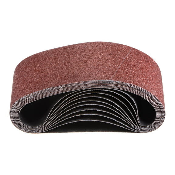 Uxcell 10 Packs Sanding Belts 3 x 18 Inch Belt Sander Paper 80 Grit Aluminum Oxide Sandpaper for Polishing Wood Metal