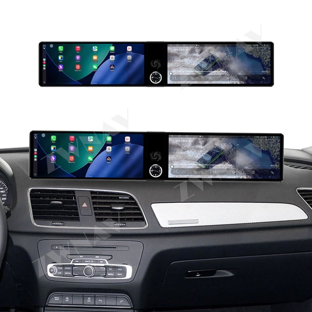 ZWNAV Dual 12.3 inch Screen Car Radio For Audi Q3 2013-2019 Android GPS Navigation Multimedia Video Player Stereo Receiver Head Unit
