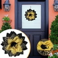 thumbnail image 1 of karymi Clearance Spring Colorful Wreath Sunflower Bee Festival Wreath Decoration, 1 of 7