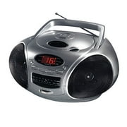 Durabrand CD Boombox With AM/FM Radio (Silver), CD-109