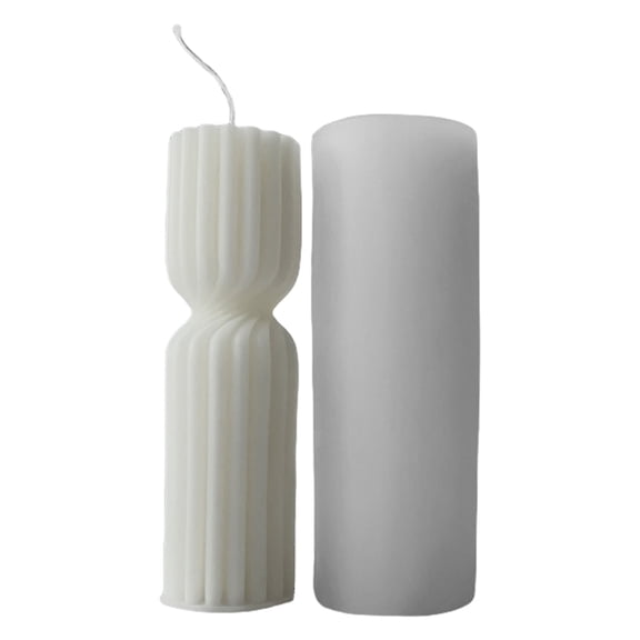 WINDLAND Versatile Silicone Candle Mold Mould for Striped Pillar Aromatherapys Creations
