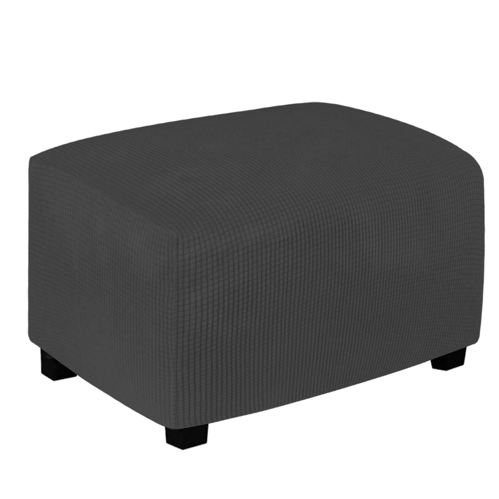 EasyGoing Jacquard Stretch Ottoman Cover Rectangle slipcover, Large