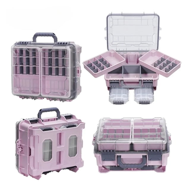 Large Capacity Fishing Tackle Box with Portable Multi-Functional Waterproof Bait Accessories ,Versatile Storage
