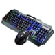 thumbnail image 4 of El sistema inalámbrico del ratón del teclado cargó la batería de litio incorporada 3000mAh del negro de la iluminación, 4 of 14