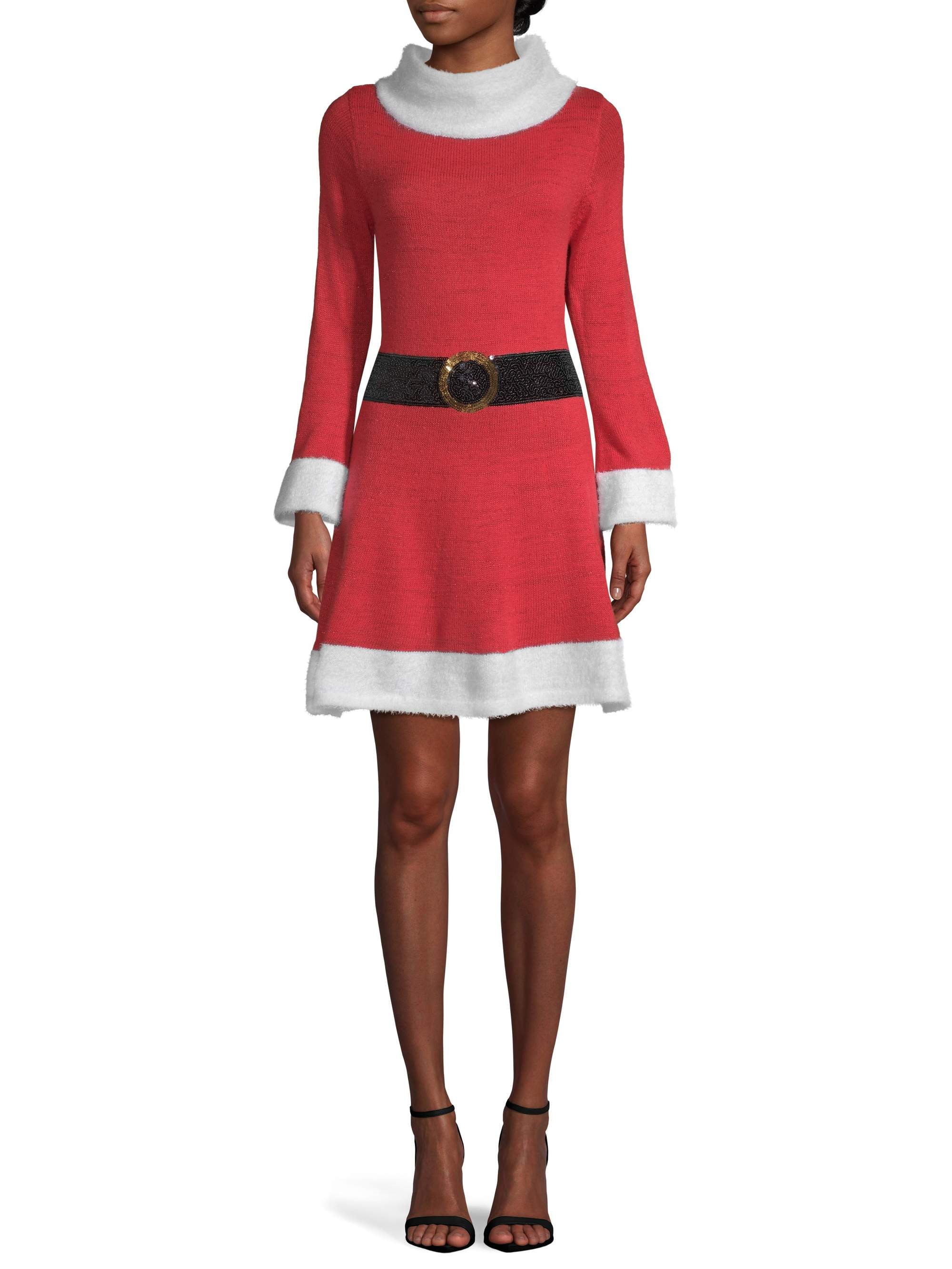 Santa Ugly Christmas Sweater Dress 