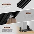 thumbnail image 4 of Heavy Duty Bypass Sliding Closet Door Track Hardware 96", 8 FT Aluminium Pocket Door Track Rail Set, Smoothly and Quietly, for 2 Door System,Black, 4 of 6