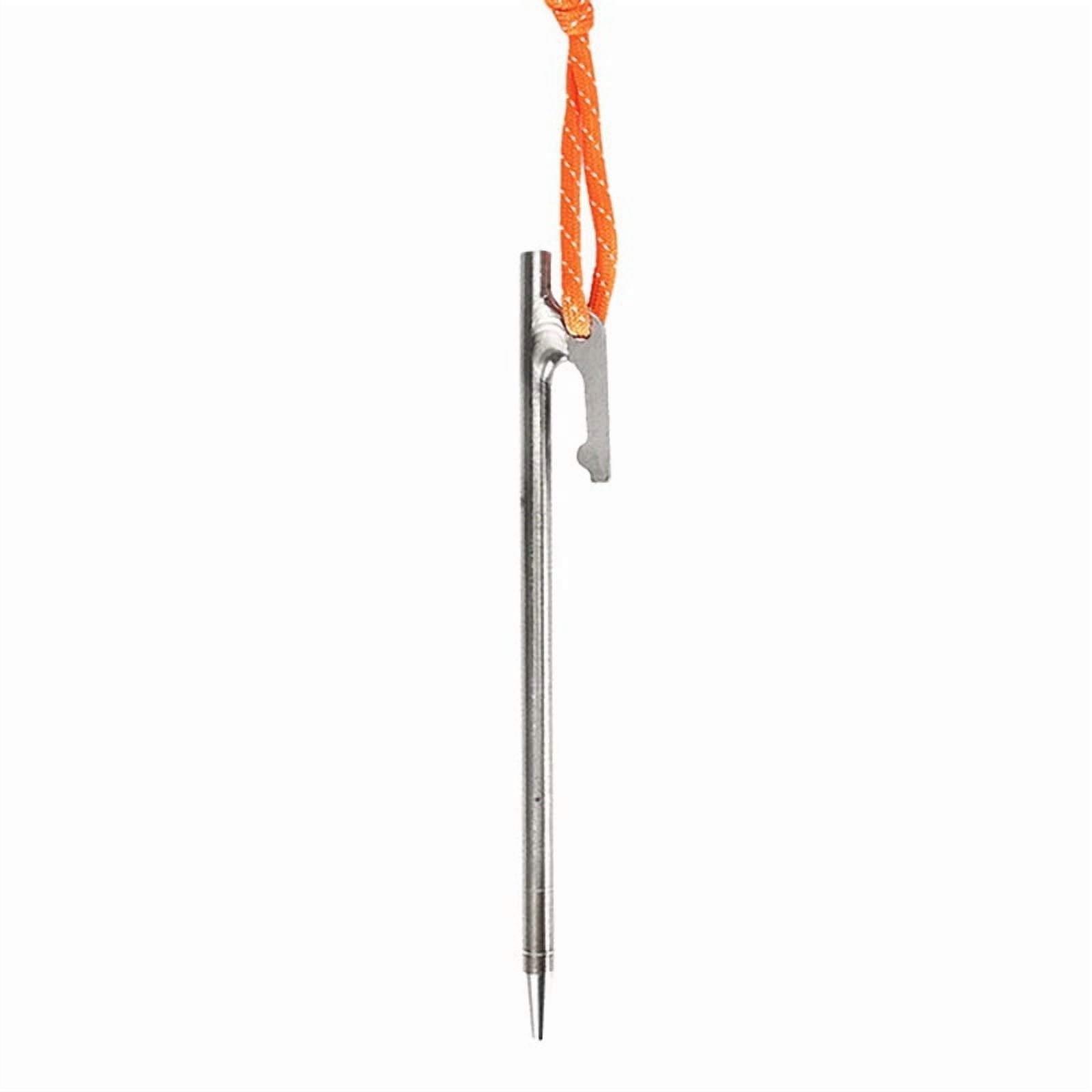 Titanium Alloy Tent Pegs Camping Tent Nail Outdoor Camping Windproof Fixed Nail for Canopy Tent Nail Accessories 24cm,4PCS Tent stakes