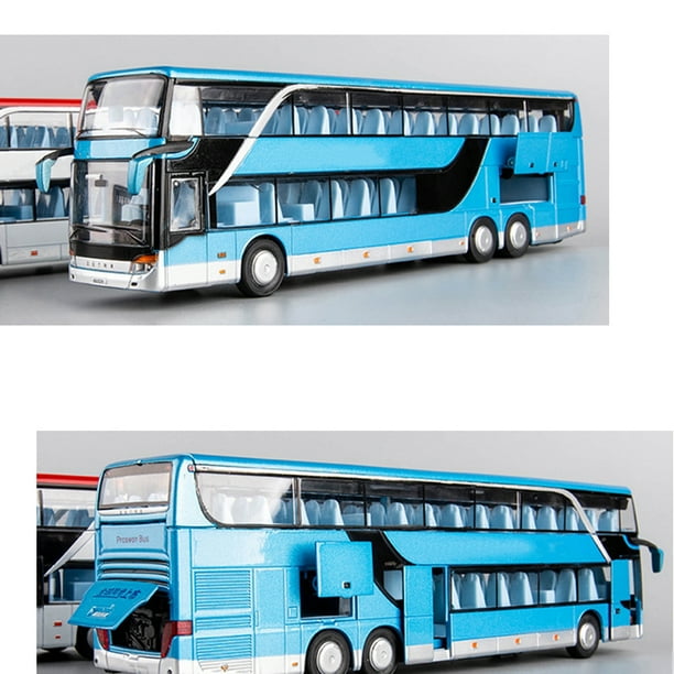 Kids Car Toy 1/50 Scale Double Decker Bus Toy Vehicle Toy with