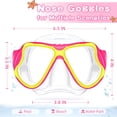thumbnail image 4 of Gafas de natación Freela Kids con funda nasal para niños de 3 a 14 años, color rojo, 4 of 7