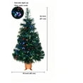 thumbnail image 3 of 32 inch Green Pre-lit Small Fiber Optic Christmas Tree with Pot and Adaptor, 3 of 8