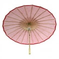 thumbnail image 4 of Koyal Wholesale 32-Inch Red Paper Parasol, 4-Pack Oriental Umbrella for Wedding, Party Favors, Summer  Shade, 4 of 5