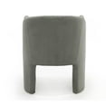 thumbnail image 4 of Modrest Danube 19" Upholstered Modern Fabric Dining Chair in Gray, 4 of 4