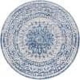 thumbnail image 5 of Unique Loom Aberdeen Collection Area Rug - Derbyshire (4' 1" Round Light Blue/Beige), 5 of 7