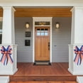 thumbnail image 5 of 2 Pcs Large Patriotic Wreath Bows for Front Door, Labor Day Red Blue White Stars and Stripes Bows for Wreath Patriotic American Flag Bows for Indoor Outdoor Memorial Day Party, 5 of 6