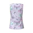 thumbnail image 5 of Haiem Purple Butterfly Workout Tank Tops for Women, Athletic Sports Slim-Fit Tank Tops, Compression Sleeveless Dry Fit Shirts,Athletic Shirt-XX-Large, 5 of 9